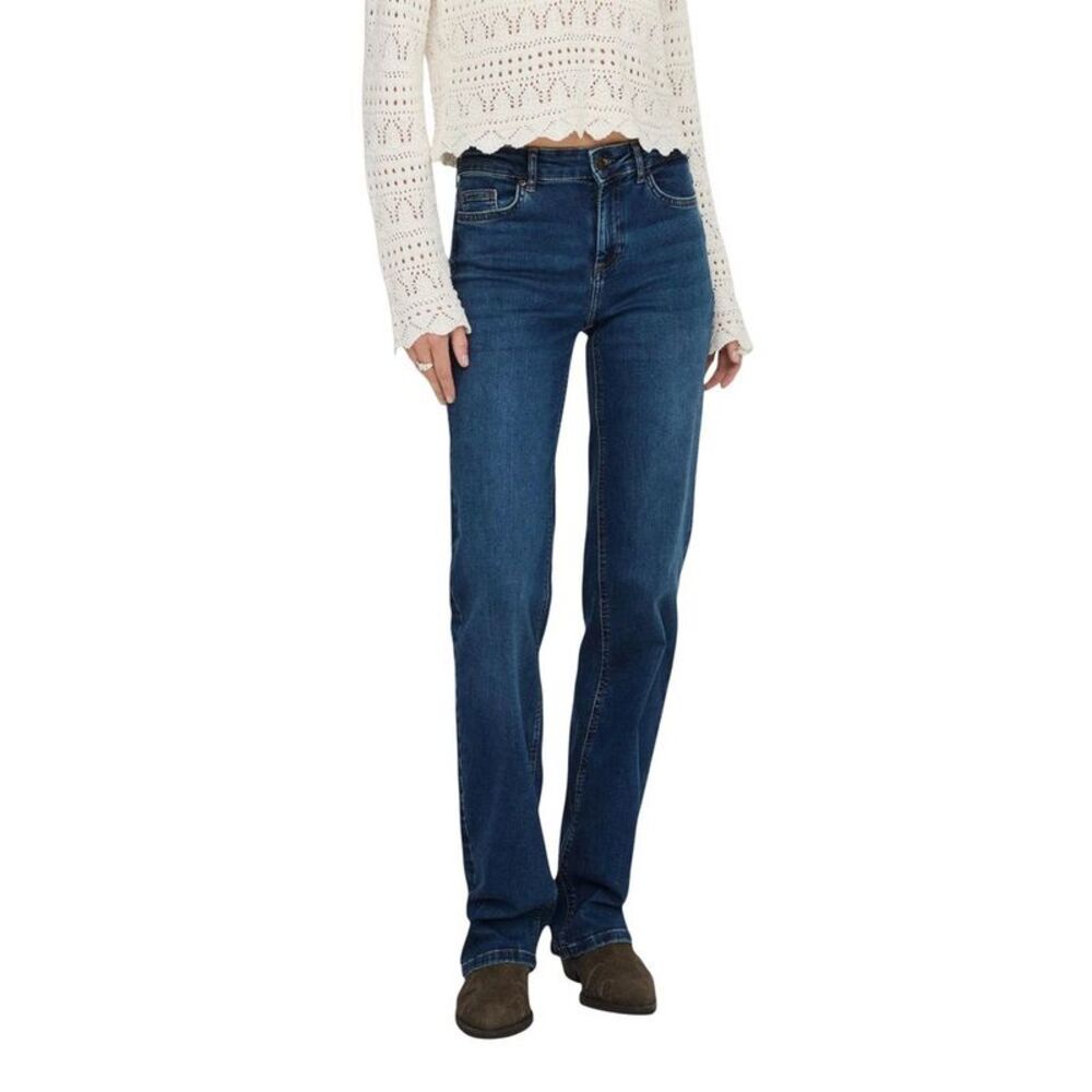Only Blue Cotton Bootcut Women's Jeans